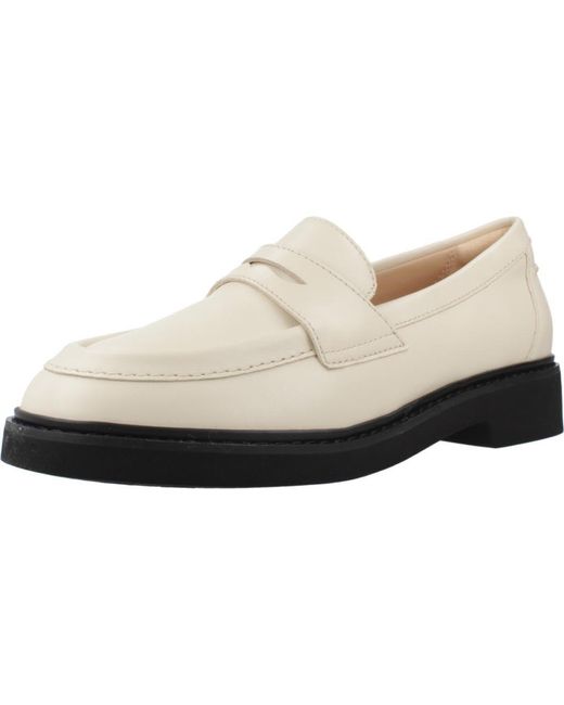 Splend Edge Clarks Splend Edge Loafer in White | Lyst UK