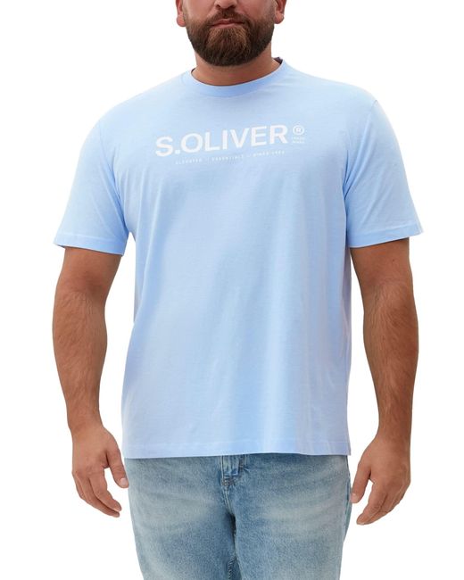 Wegenbouwproces afschaffen combinatie S.oliver Big Size T-Shirts Kurzarm in Blau für Herren | Lyst DE