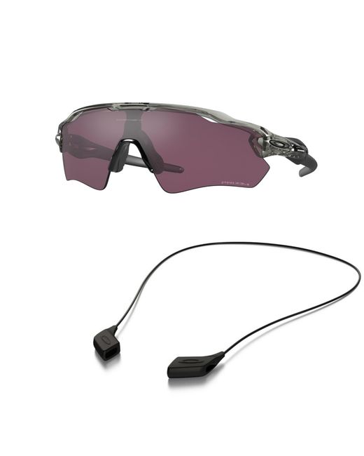 Lot de lunettes de soleil : OO 9208 RADAR EV PATH 920882 Accessoire encre grise kit laisse noir brillant Oakley pour homme en coloris Purple