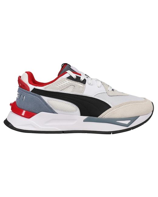 PUMA Gray Men's Mirage Sport Remix Trainers Shoes Casual - Black, White - Size 4 M for men