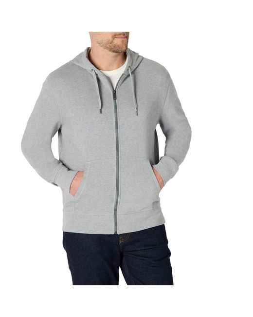 Full-Zip Hooded Fleece Sweatshirt Fashion Amazon Essentials pour homme en coloris Gray