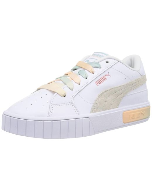 PUMA Leather Cali Star Gl Sneakers in White - Save 62% | Lyst UK
