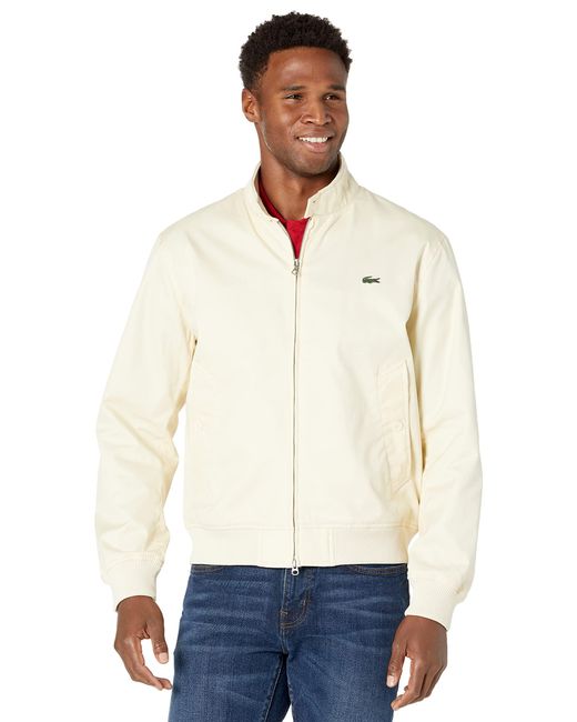 Lacoste Mens Solid Herringbone Cotton 