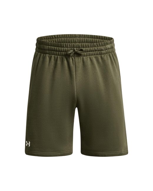 Under Armour Green Ua Rival Fleece Shorts1379779-390 Xs for men
