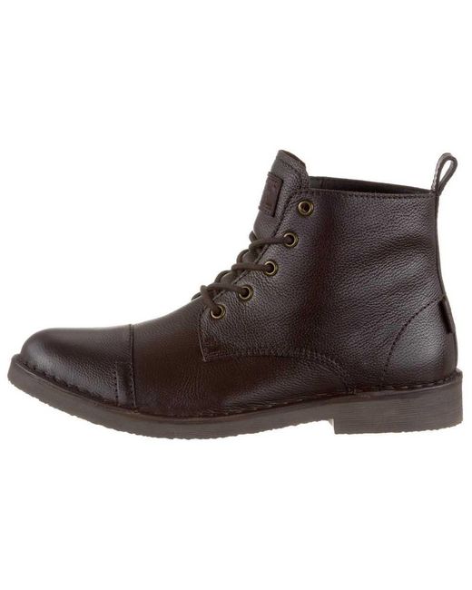 Levi's Brown Levis Footwear And Accessories Track Boots for men