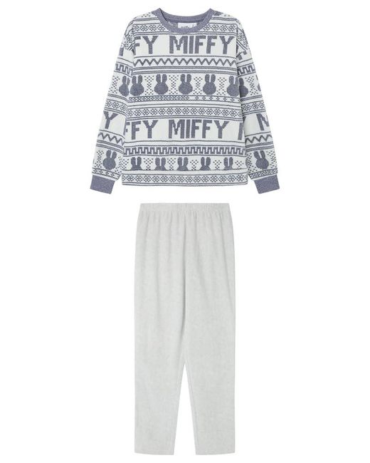 Pijama a Larga multilicense Morning Miffy Pyjamas Women'secret de color White