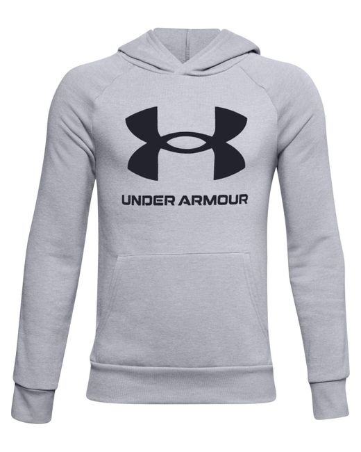 Under Armour Rival Fleece Hoodie Sweatshirt Voor Jongens in het Gray voor heren