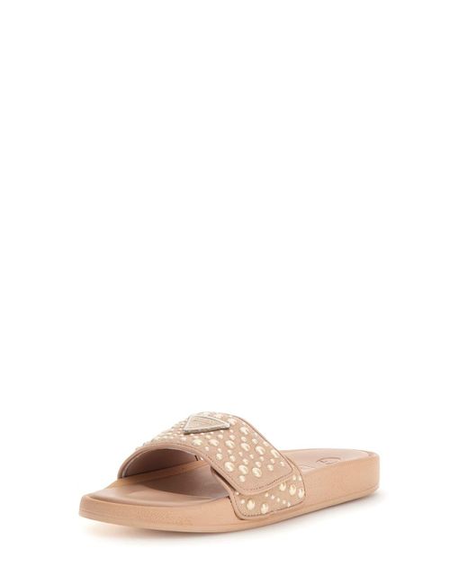 Guess Pink Flgcan Fab19 Nude Sandal