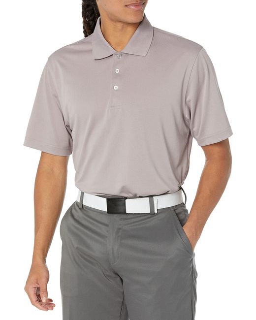 Polo de golf de secado rápido y corte recto Amazon Essentials de hombre de color Gray