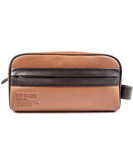 Ted Baker Brown S Paty Washbag Bags And Wallets Tan One Size for men