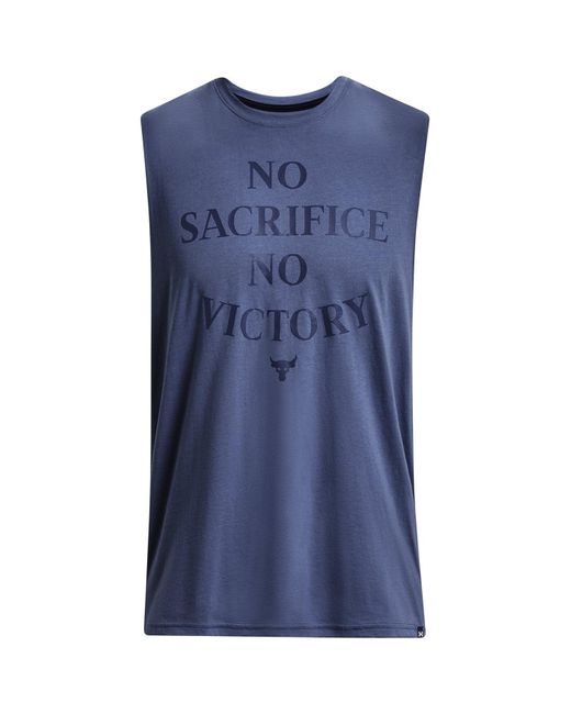 Under Armour S Project R Sms Sleeveless Tank Top Blue M for men