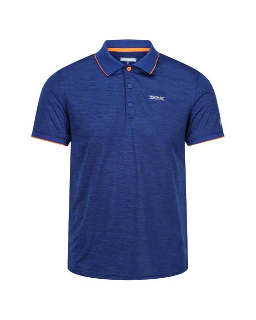 Regatta Blue S Remex Ii Short Sleeve Quick Drying Polo Shirt for men