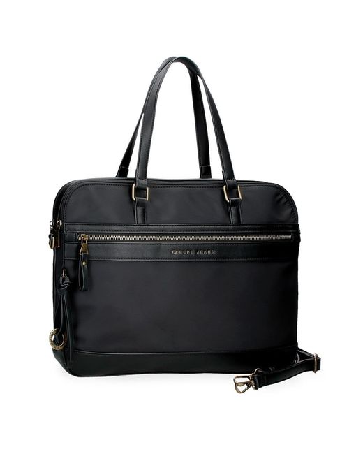 Pepe Jeans Morgan Laptop Bag Black 41x30x14cm Polyester And Pu By Joumma Bags