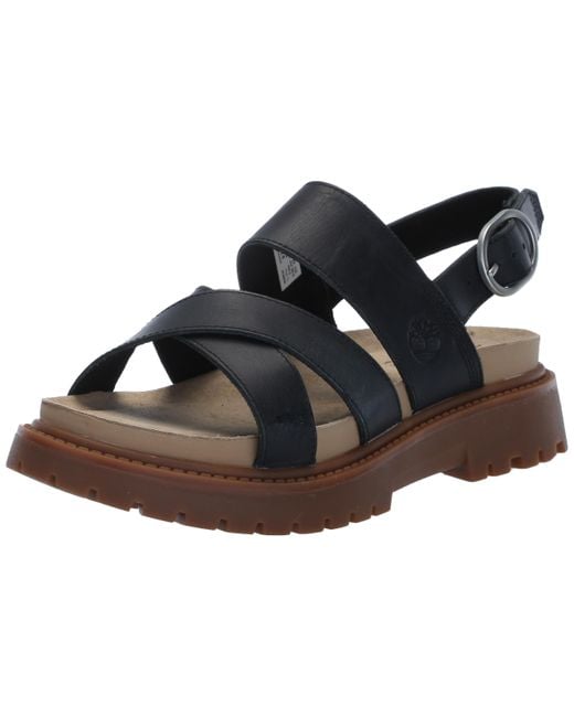 Timberland Black Clairemont Way Cross-strap Sandal