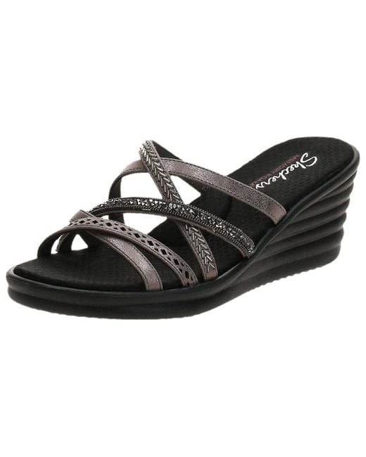 Rumbler Wave-New Lassie, Sandalias de Plataforma para Mujer Skechers de  color Negro | Lyst