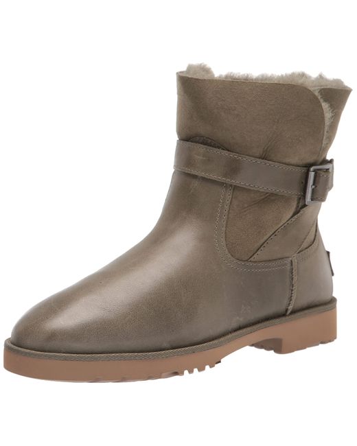 UGG Romely Buckle Fashion Boot in Brown 