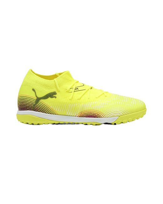 PUMA Yellow Future 8 Match Indoor Trainer Soccer Shoes Sneaker for men