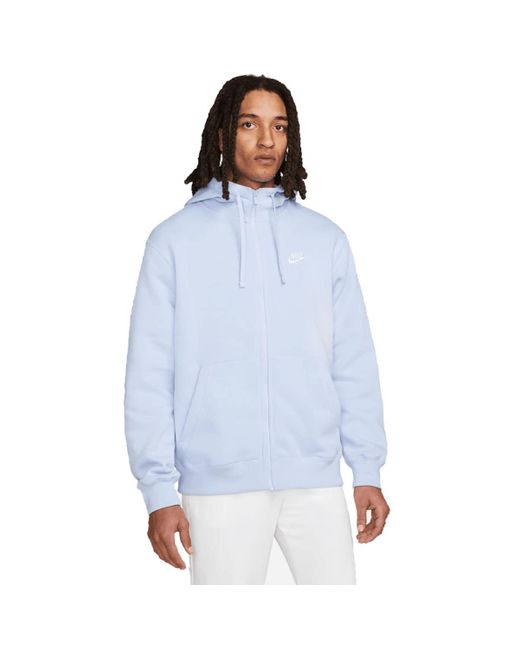 Nike Zip-Hoodie Sportswear Club Fleece Light Marine/White XL in Blau für  Herren | Lyst DE