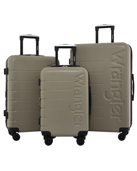 Wrangler Gray Maverick 3 Piece Luggage Set