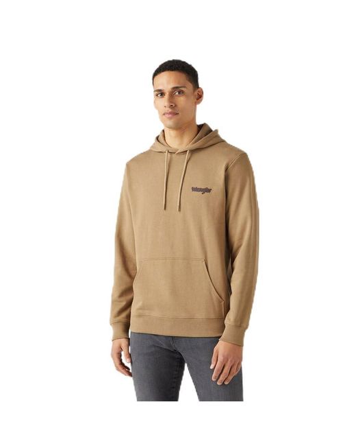 Wrangler Natural Logo Hoodie Hooded Sweatshirt for men