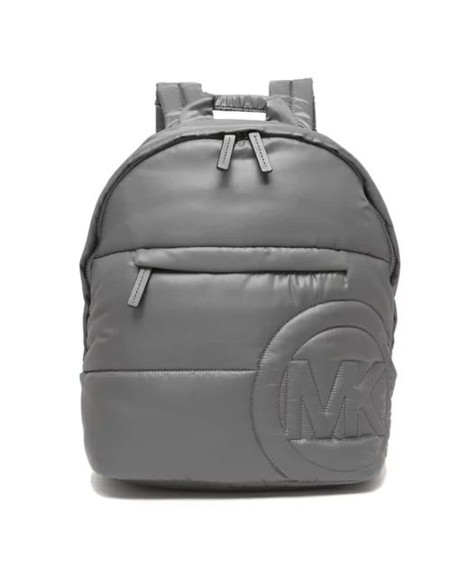 Michael Kors Gray Rae Medium Nylon Backpack
