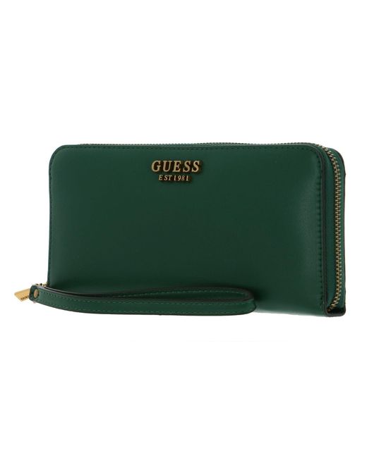 Guess Green Laurel Slg Large Zip Around L Forest