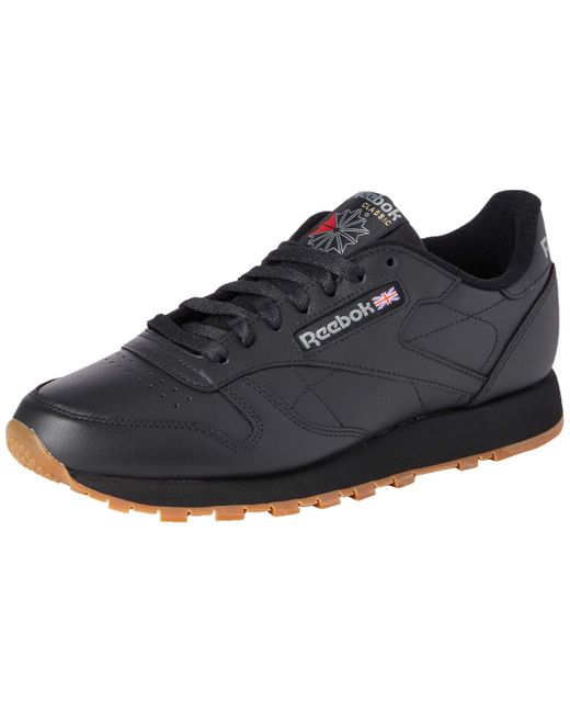 Reebok Mens Classic Leather Sneaker in Black for Men - Save 45% | Lyst