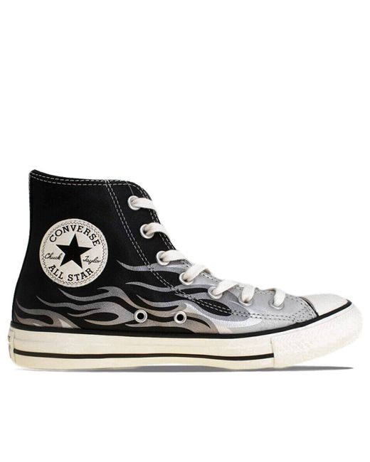 Sneaker da Uomo Star Flame in Pelle Nera con Fiamma Argento Stampata sui  Lati (44 EU) da Uomo di Converse in Nero | Lyst