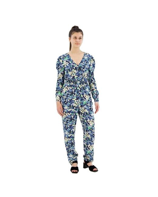 Casandra Print Jumpsuit Pepe Jeans en coloris Blue