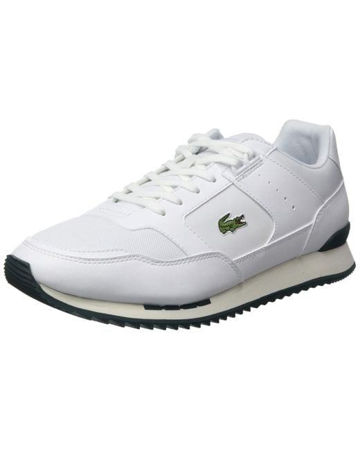 Lacoste White Partner Piste 01201 Sma Sneakers for men