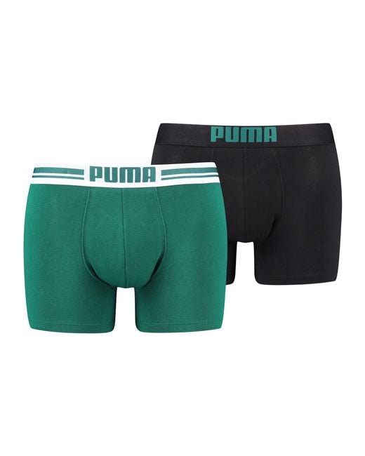 PUMA Placed Logo 2 Pack BOXER in Green für Herren