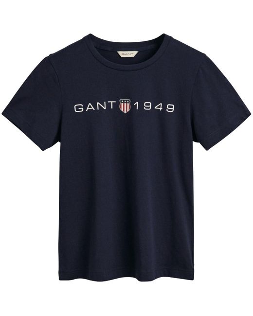 Maglietta con Stampa Grafica T-Shirt di Gant in Blue