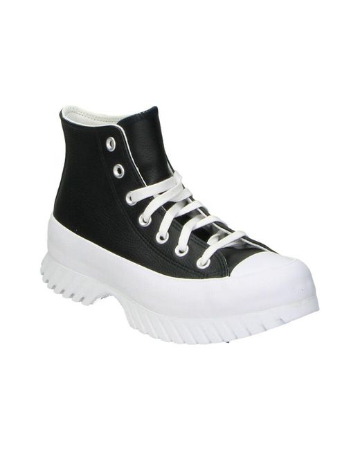 Converse Chuck Taylor All Star Lugged 2.0 Leather Sneakers in het Black voor heren