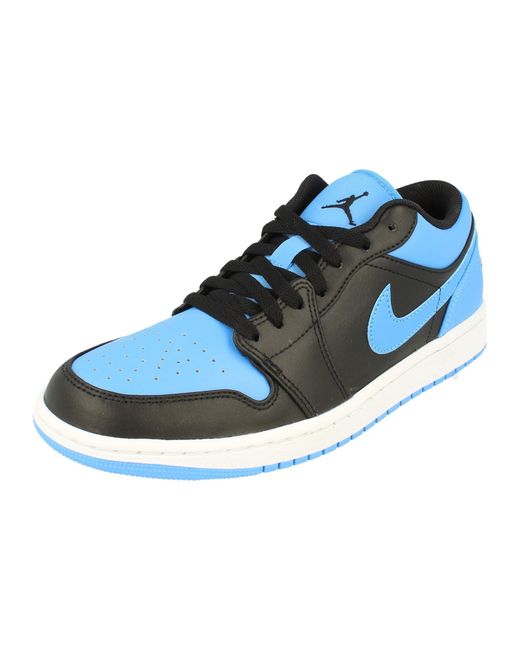 Air Jordan 1 Low Uomo Trainers 553558 Sneakers Scarpe di Nike in Blue da Uomo