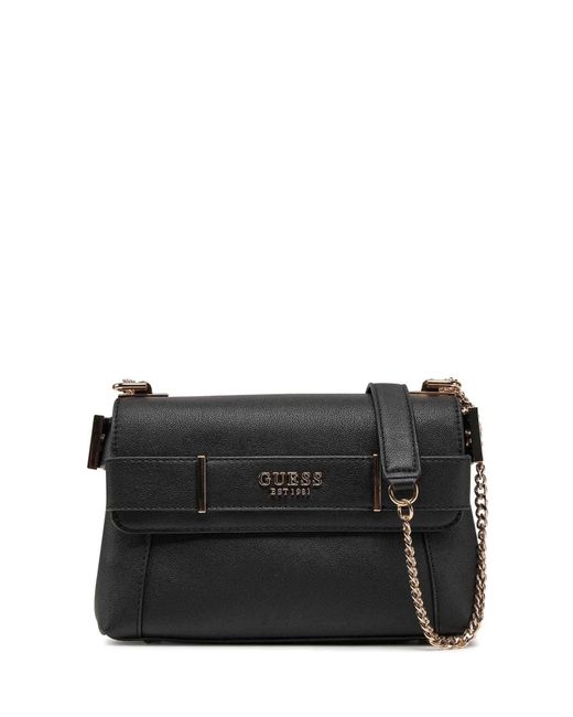 Guess Anadela Convertible Xbody Flap Bag Black