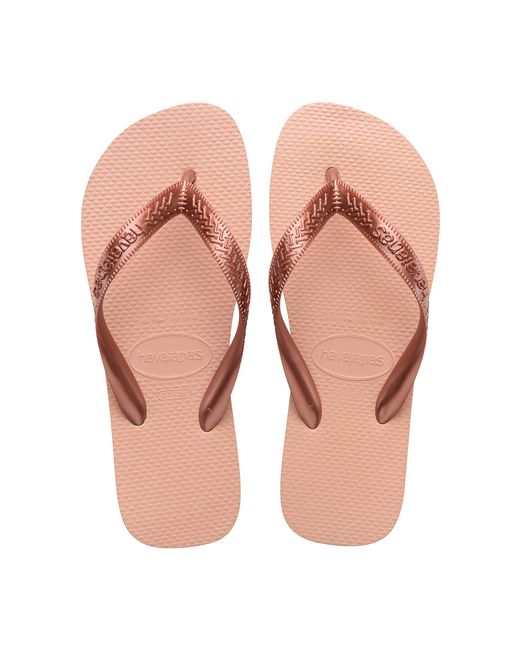 Havaianas Pink S Luna Premium Flip Flops Sandals Metallic 5 Uk