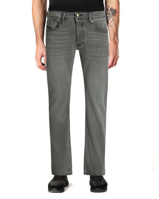 DIESEL Gray Waykee Rm014 Jeans Trousers Regular Straight for men