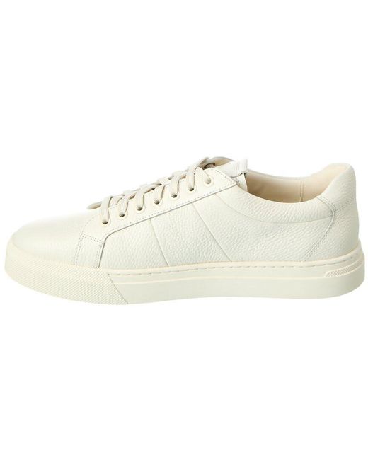 Vince S Larsen Lace Up Fashion Casual Sneaker Milk White Leather 9.5 M for men