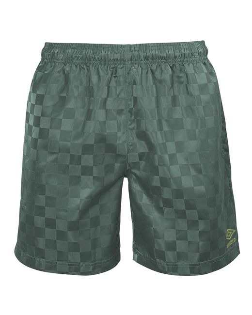 Umbro Green Checkerboard Short for men