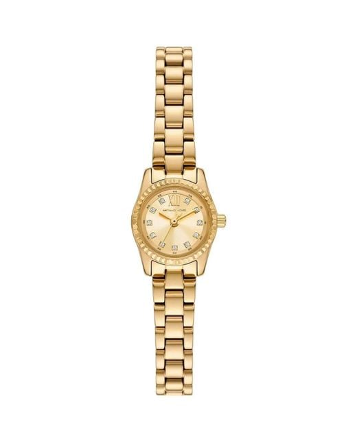 Michael Kors Lexington Three-hand Gold-tone Stainless Steel Watch