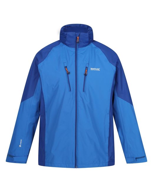 Regatta Blue S Calderdale V Full Zip Waterproof Jacket for men