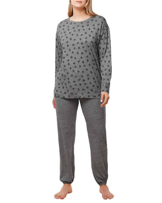 Endless Comfort PK LSL Conjunto de Pajama Triumph de color Gray