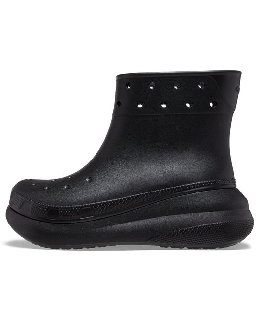 CROCSTM Black Classic Crush Rain Boots