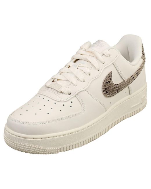 Donna WMNS Air Force 1 Low '07 DD8959 100 Bianco su Bianco - Dimensione, Minerale di ferro leggero fantasma, 38.5 EU di Nike in Natural