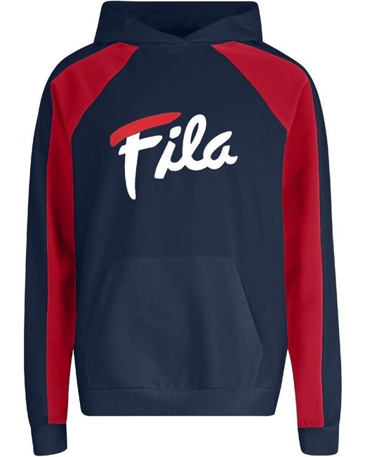 Felpa Cappuccio di Fila in Blue da Uomo
