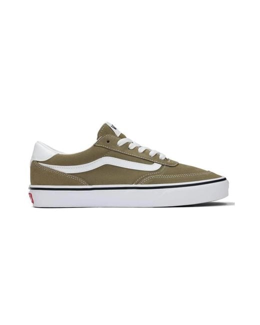Vans Gray Brooklyn Ls Shoe | Low-top Sneakers For Everyday Wear for men