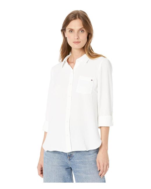 Tommy Hilfiger White Button-down Shirts For