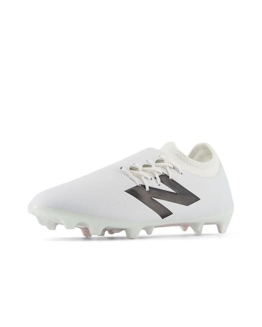 New Balance White Furon Dispatch Fg V7+ Soccer Shoe
