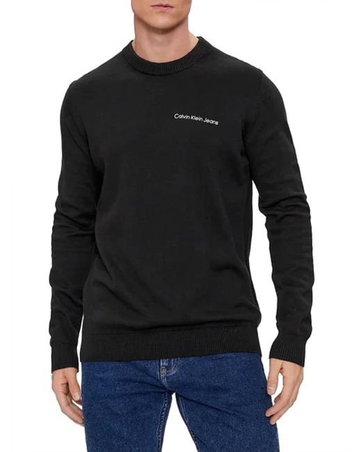 Calvin Klein Black Institutional Essentials Sweater J30j324974 Pullovers for men