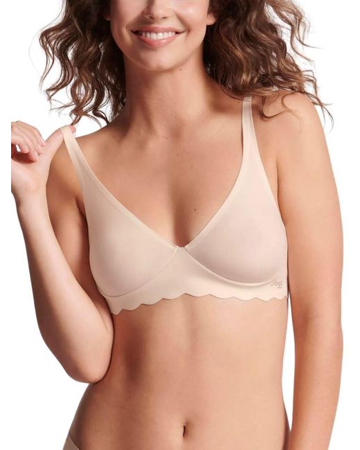 Sloggi Zero Microfiber 2.0 Soft Bra Angora in het Brown